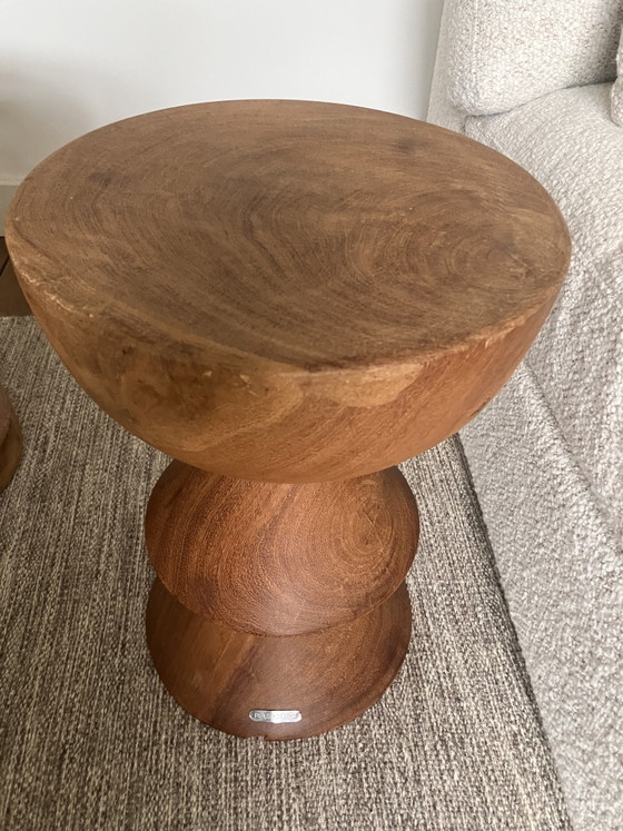 Pols Potten Skirt Stool / Side table Wood (photo 6 of 8)