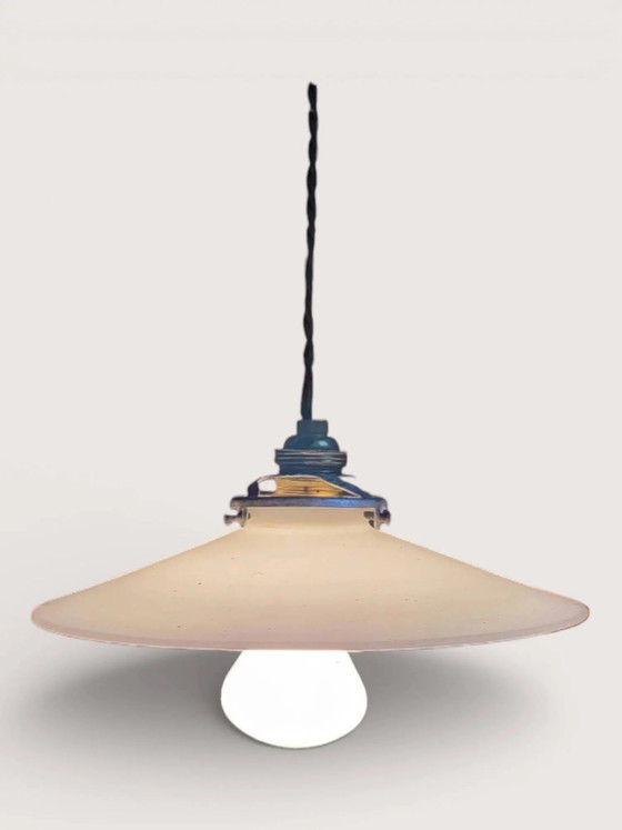 Lampada a sospensione in opalina – Lampade a sospensione, Art Deco (photo 4 of 7)