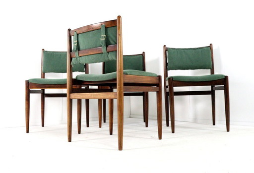 Ensemble de 4 chaises vintage en palissandre « Quern ».