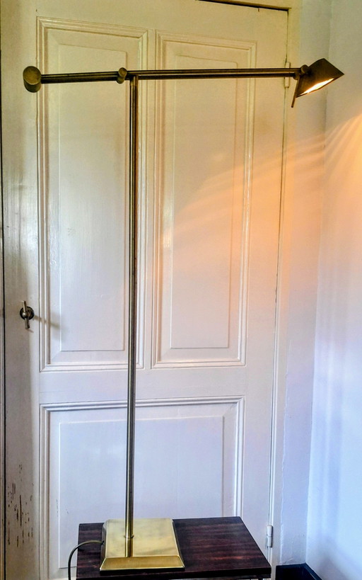Lampada da lettura Hillebrand in bronzo – vloerlampen, Brass, Bronze (photo 2 of 14)