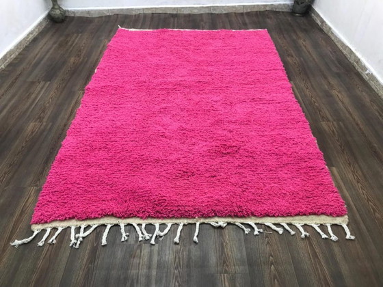 Image 1 of Handgeknüpfter rosa marokkanischer Boujaad-Teppich – 3 x 2 m