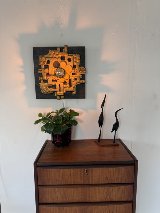 Image 1 of Vintage Brutalistische wandlamp, Brakelman & Becker ‘70