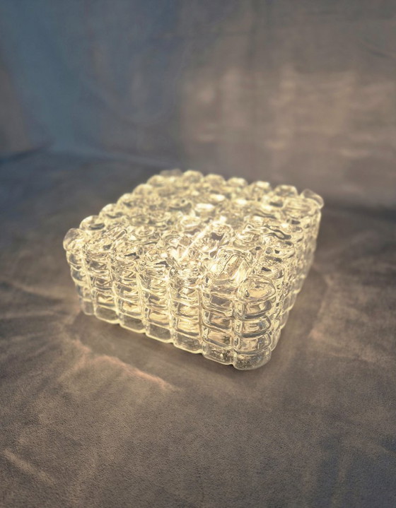 Image 1 of Set van 4 vintage ERCO wandlampen 54075 – Glazen wandlamp uit het midden van de 20e eeuw, jaren 60-70, originele staat.