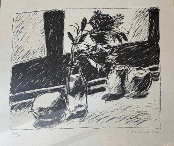 Image 1 of Lithographie / estampe de nature morte, années 1980