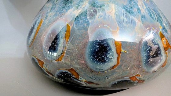 Vaso in vetro Eisch – vetro artistico – firmato – circa 1,16 kg, 25 cm – Arte in vetro, Glass (photo 5 of 10)
