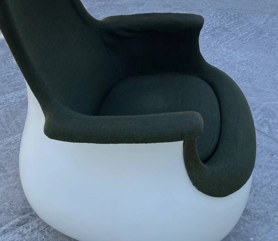 MARC HELD Mecedora, Respaldo Alto, Knoll, Verde, Design (foto 5 de 16)