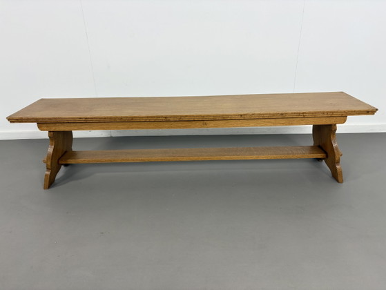 Image 1 of Banc en chêne vintage des années 1960