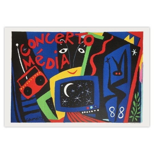 Michaël GAUMNITZ Concerto Media I Poster 1988