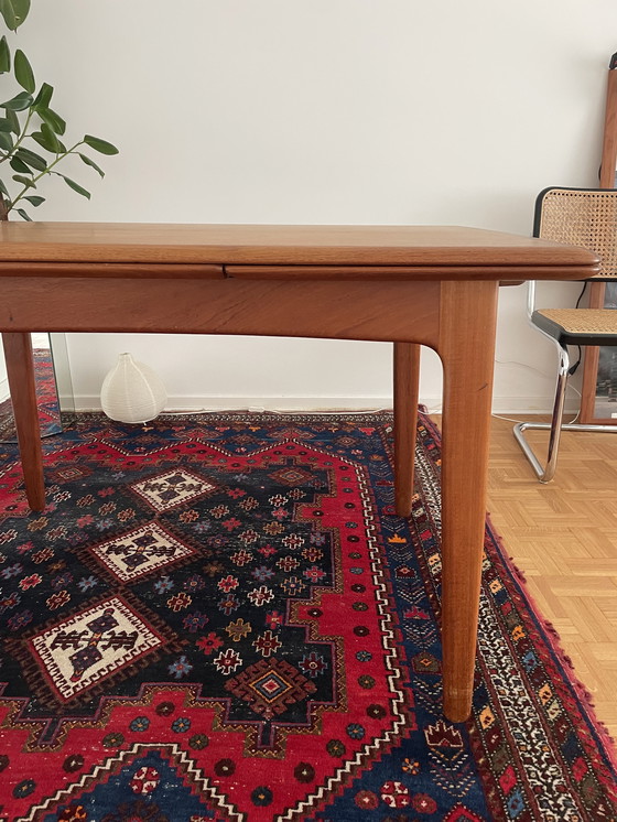 Image 1 of Dänischer Mid Century Teak Esstisch, ausziehbar, 1960er – Svend Aage Madsen