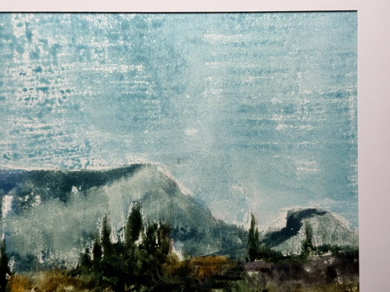 Eugène Eechaut (1928–2019) – « Forêt de Saoû » 1967, encadré – Peintures et dessins, Plexiglas, MDF (photo 7 of 15)