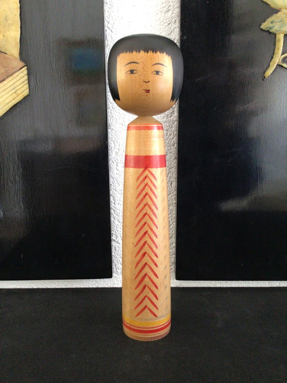 Image 1 of Set di 4 Kokeshi giapponesi vintage