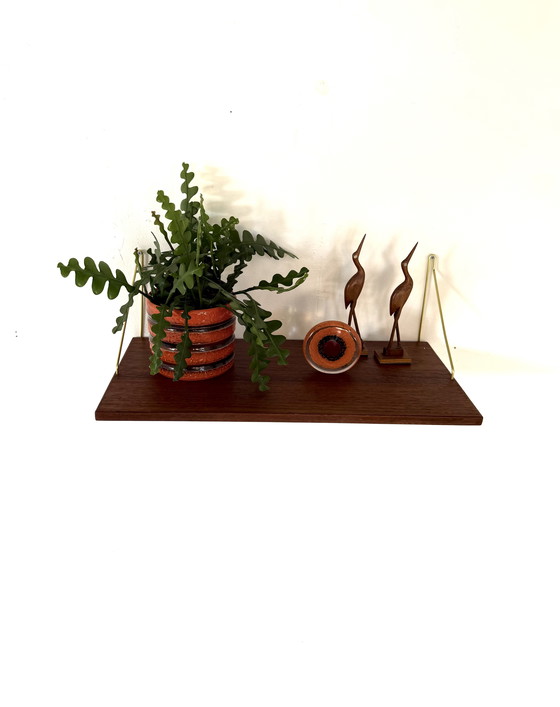 Image 1 of Étagère murale vintage en teck des années 60