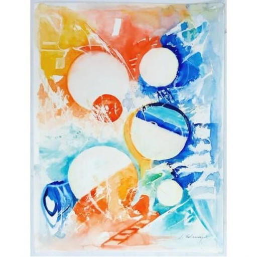 Watercolor painting, August, 41 cm by 31 cn