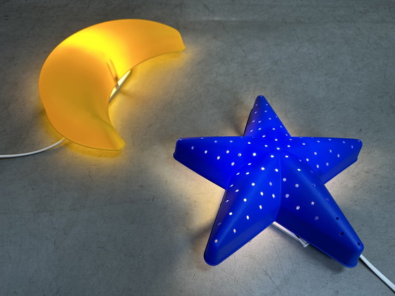 Image 1 of Appliques murales vintage Lune et Étoile - IKEA