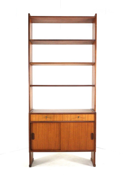 Libreria vintage divisoria per ambienti in teak, stile metà secolo – boekenkasten, Wood (photo 2 of 17)