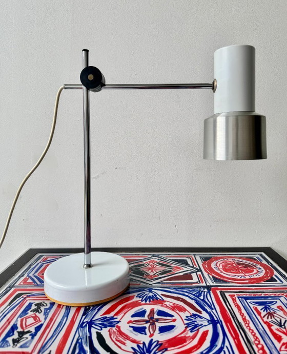 Image 1 of Vintage Italian White Desk Lamp by Prova