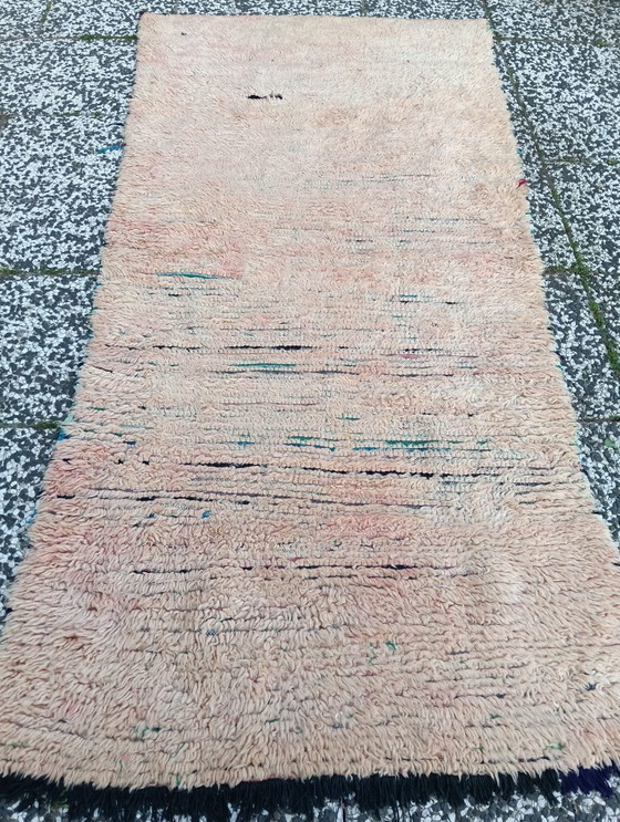 Image 1 of Hand-knotted Berber wool rug 214x95cm