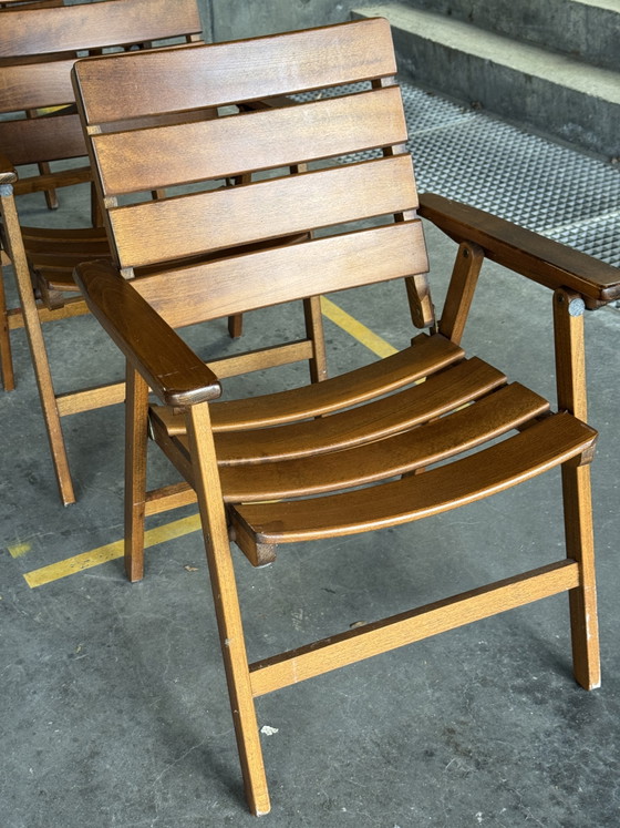 Image 1 of Set of 4 Herlag Folding Chairs