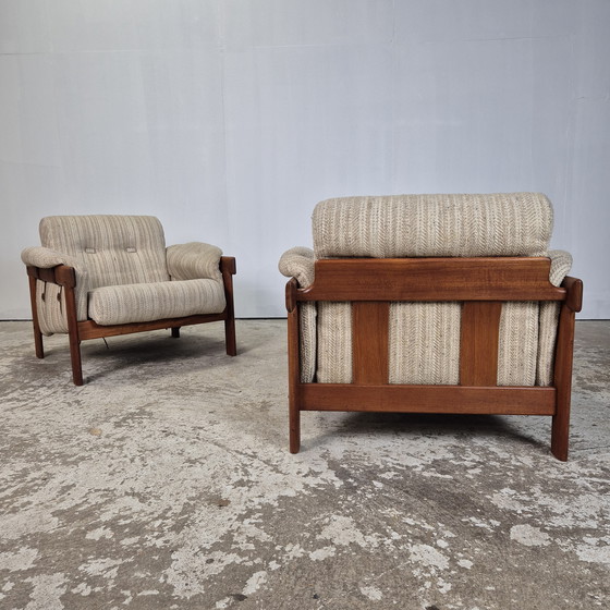 Image 1 of H.W. Klein Bramin vintage jaren 60 lounge relax stoelen teak