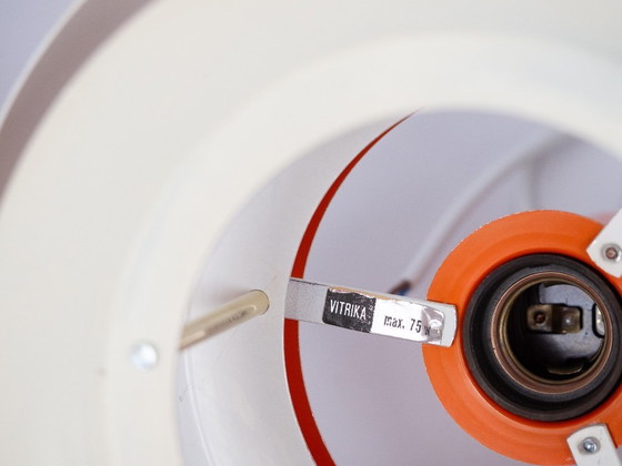 Image 1 of Set van 2 vintage Deense hanglampen Nevada van Vitrika, jaren 80.