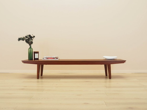 Image 1 of Teak-Lowboard, dänisches Design, 1970er Jahre, hergestellt in Dänemark