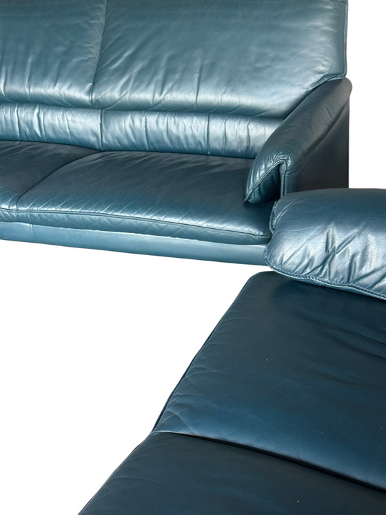 3-delige Leolux Bora-Beta Leren Meubelset – Zithoek, Leather, Wood (photo 2 of 11)