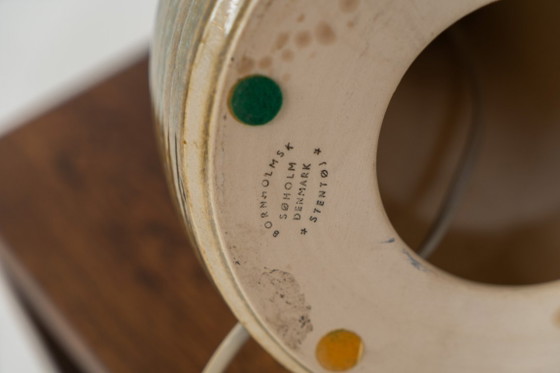 Image 1 of Ceramic table lamp by Søholm for Bornholmsk (Denmark, 1960s).
