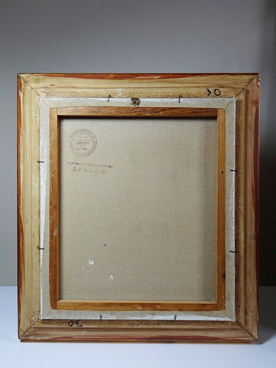 Image 1 of Large framed portrait reproduction "La Bohémienne" by Hals, by S.P.A.D.E.M