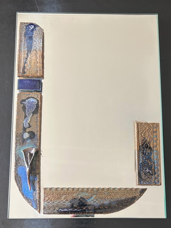 Image 1 of Mirror With Ceramic Inlay