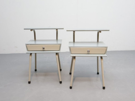 Image 1 of Ensemble de tables de chevet vintage | Wim Rietveld pour Auping
