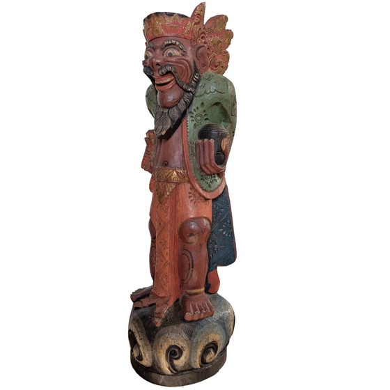 Dvarapala balinese policromo (Guardiano del Tempio) – Sculture, Wood (photo 9 of 10)
