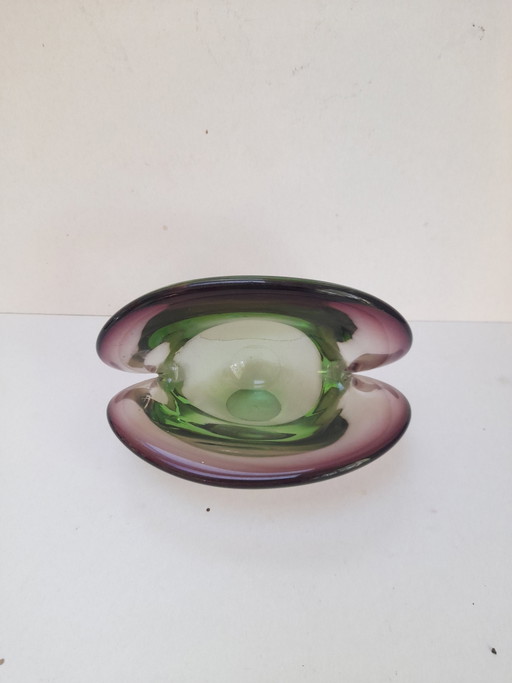 Sommerso Murano Seashell Trinket Tray – decoratieve objecten, Murano Glass (photo 2 of 5)