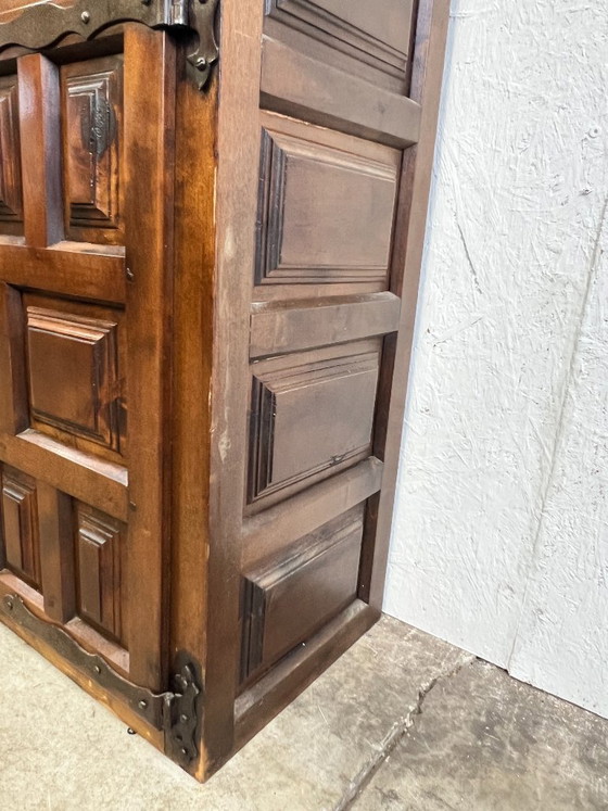 Image 1 of Vintage Spaanse Kast / Wandmeubel, Brutalistisch, 1960's