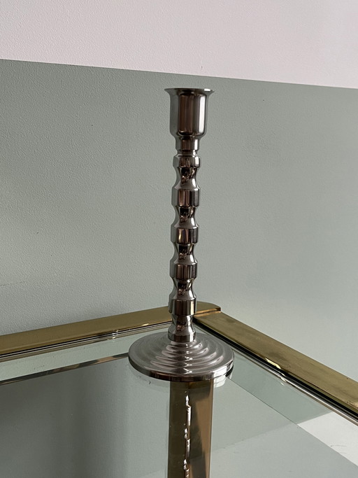 Candelabro cromado vintage