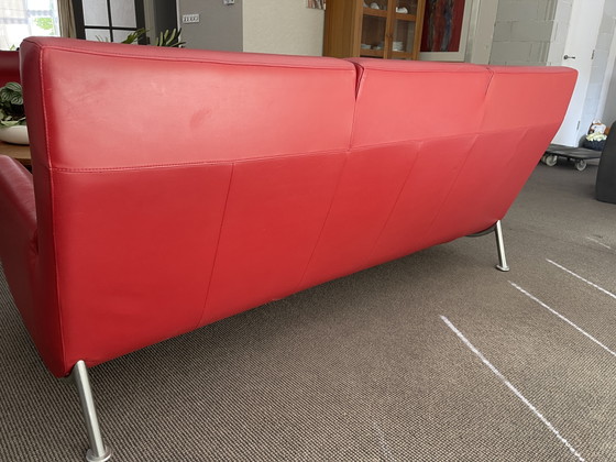 Image 1 of Canapé design 3 places en cuir Leolux Rooby – état impeccable – 2x