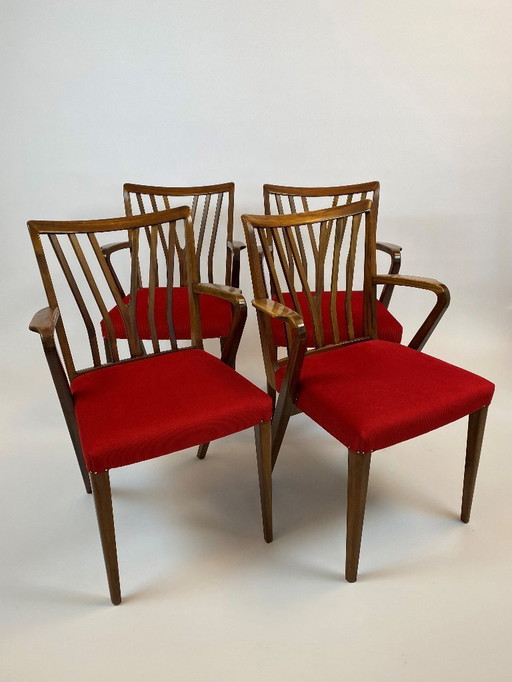 Fauteuils Poly-Z par Abraham A. Patijn pour Zijlstra Joure, 1950, ensemble de 6