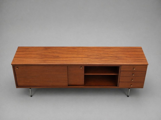 Image 1 of Teak-Lowboard im Mid-Century-Stil – Jos De Mey für Pauvers – Belgisches Design