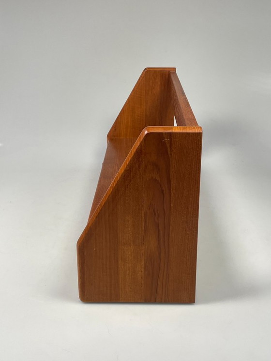 Image 1 of Vintage Wall Shelf With Drawers, Dyrlund, Solid Teak, Denmark 1970's