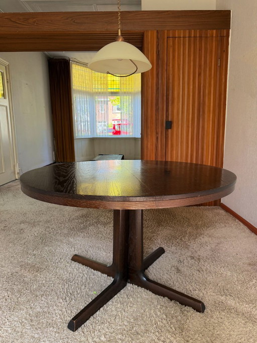 Vintage ronde eettafel Deens - Farstrup - Mid Century