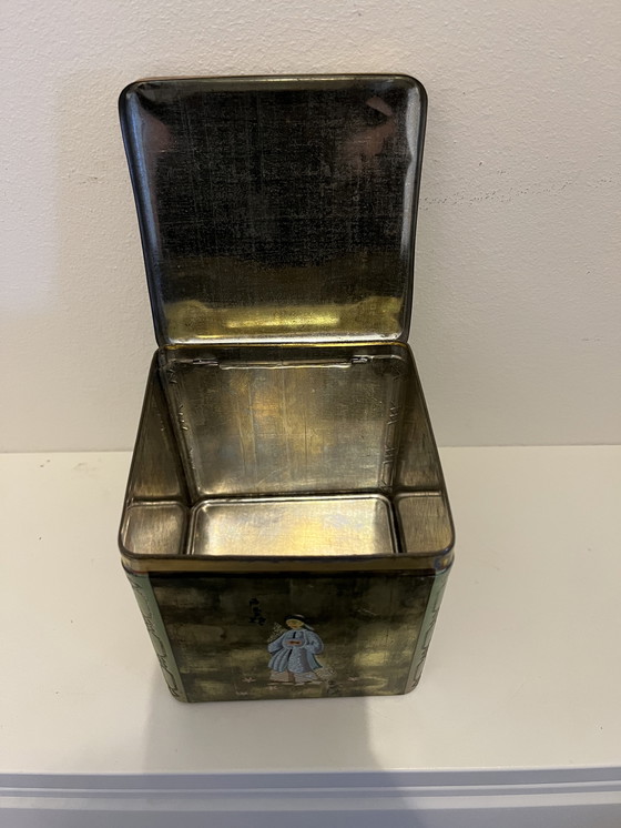 Image 1 of Boîte à thé chinoise laquée or