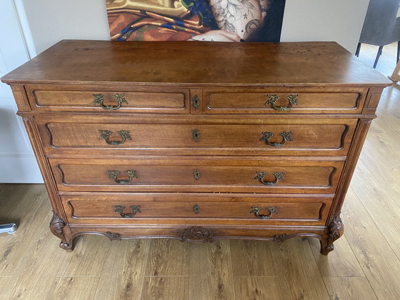 Image 1 of Cómoda antigua de estilo Reina Ana, tocador, cómoda, mueble de baño