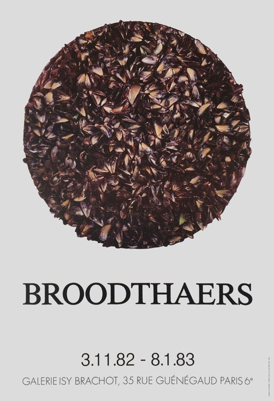 Image 1 of Marcel BROODTHAERS Expo 82 - Affiche Galerie Isy Brachot 1982