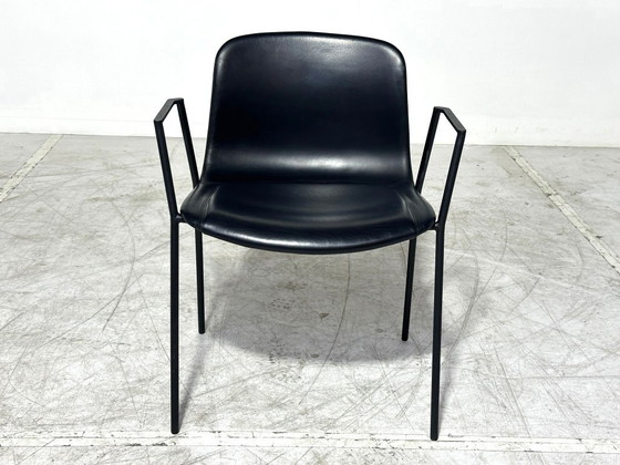 6x HAY About A Chair AAC 19 - Hee Welling - black leather - Danish design – Dining chairs, Metal (photo 4 of 6)