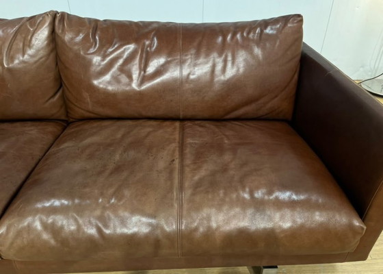 As good as new Montis Axel 2.5-seater Brown Leather + WARRANTY – 3-5 seaters (photo 6 of 10)