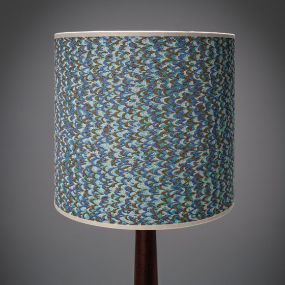 Image 1 of 1x Scandinavian table lamp with Rubelli lampshade