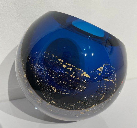 Image 1 of Objeto único de cristal “LUNA AZUL”