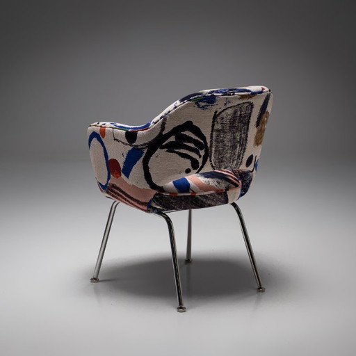 Modell 71 Esszimmerstuhl in La Toile du Peintre von Eero Saarinen für Knoll