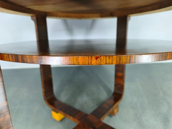 Image 1 of Tavolino da caffè Art Déco in noce impiallacciato, Cecoslovacchia, anni '30