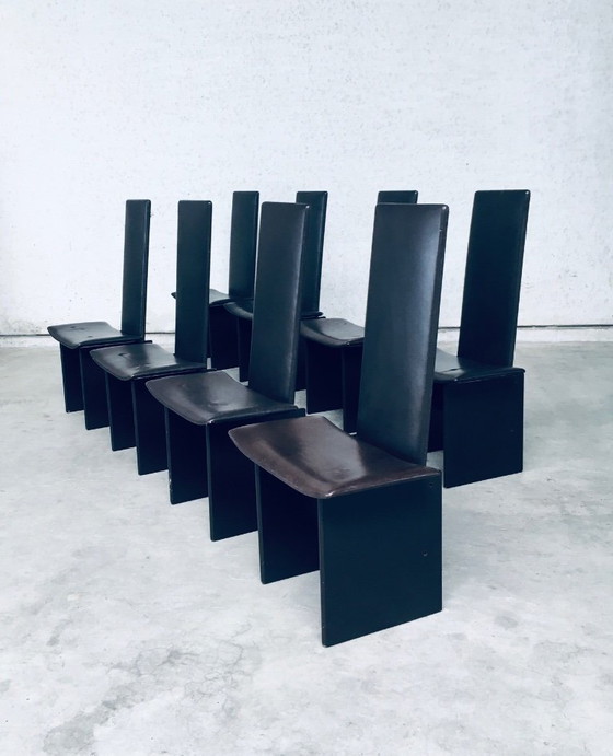 Image 1 of Postmodern Design RENNIE Dining Chair set by Kazuhide Takahama for Simon Gavina, Italy 1980's