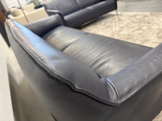 Image 1 of Leolux Mayon 3-seater sofa blue leather